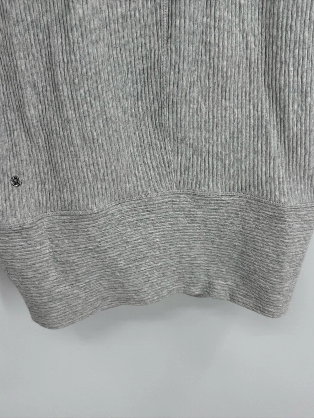 Lululemon Along the Way Cozy Ribbed Dress Mini Grey Mock Neck Knit Size S